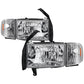 SPYDER xTune Dodge Ram 1500 94-01 Headlight w/ Corner Lamps - OEM HD-JH-DR94-SET-C 9040078