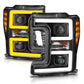 Anzo LED Headlights 17-18 Ford F-250 Projector Plank-Style