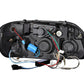 Anzo 1995-2001 Ford Explorer Projector Headlights w/ Halo Black 1 pc