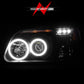 Anzo 1995-2001 Ford Explorer Projector Headlights w/ Halo Black 1 pc