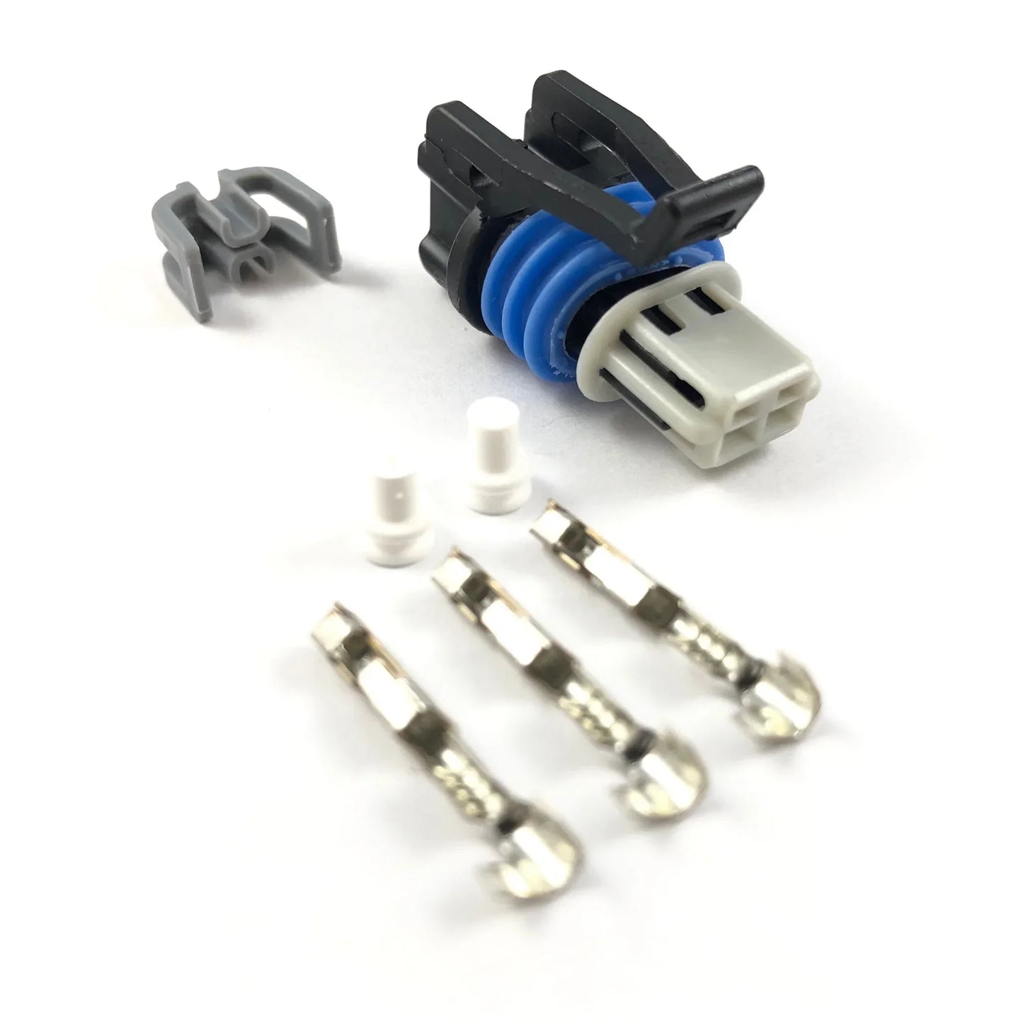 GM Delphi Aptiv Gen 3 2-Pin IAT / MAT Sensor Connector Kit – Gray Lock (Motorsport EFI)