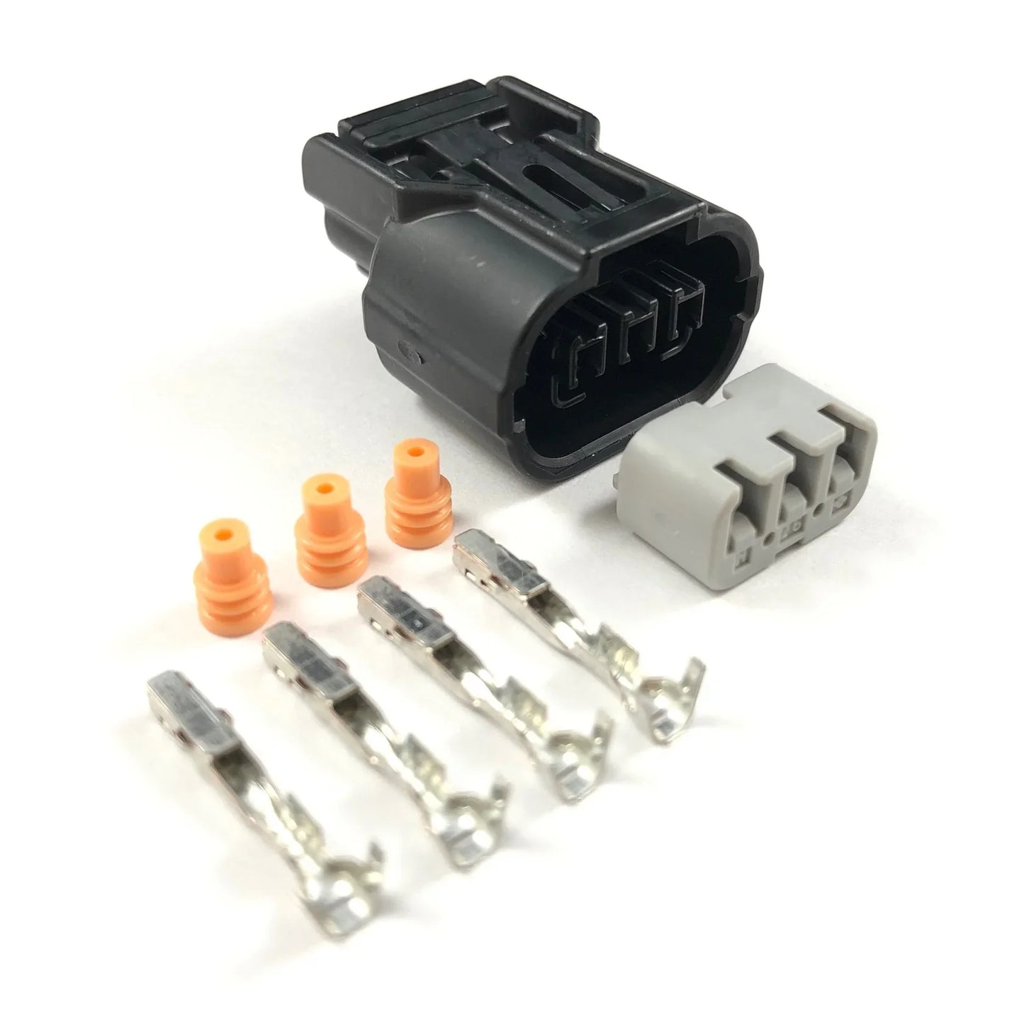 Honda K-Series Black 3-Pin Sensor Connector – CKP / CMP / MAP / TPS (02–04 Style)
