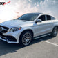 2016-2019 Benz C292 GLE-Class Black Silver Running Board Side Step Bar