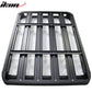 Universal Black Roof Rack Luggage Carrier W/ Cross Bar Aluminum