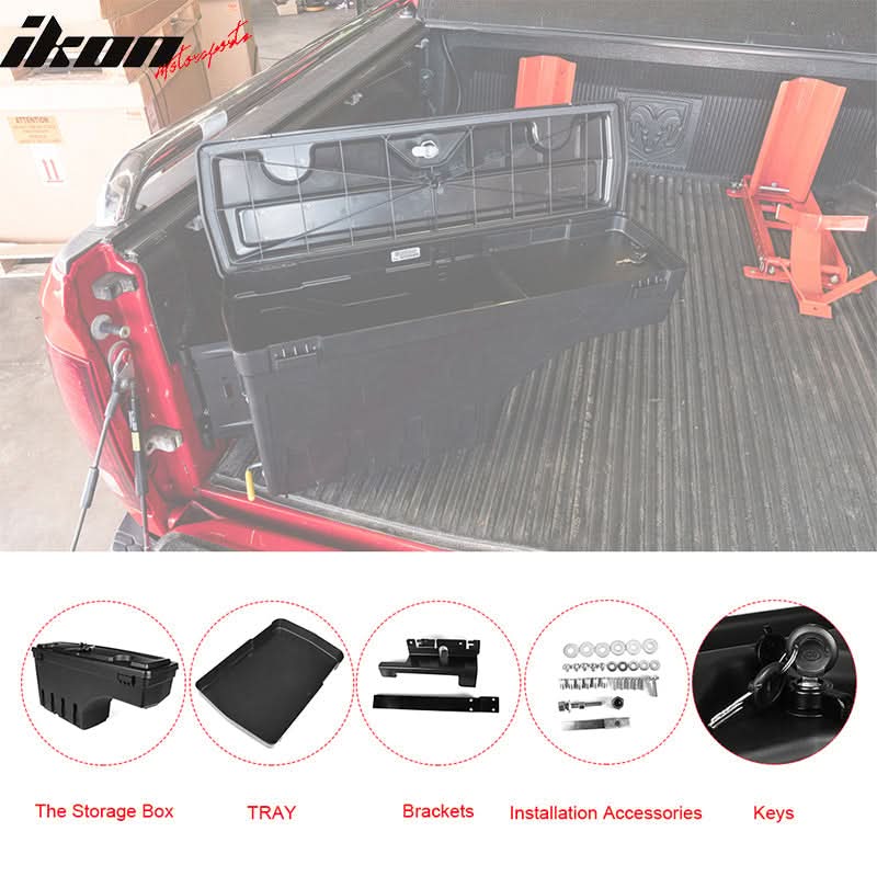 2002-2018 Ram 1500 2500 3500 Truck Bed Storage Box Driver Side ABS
