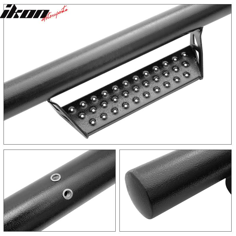 2017-2022 Ford F-250 Super Duty Super Cab BCT Black Side Step Bars