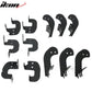 2017-2022 Ford F-250 Super Duty Super Cab BCT Black Side Step Bars