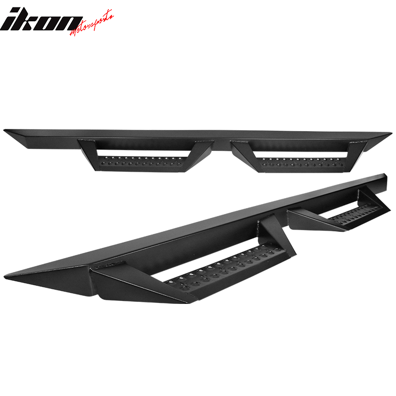 2009-2023 Dodge Ram Crew Cab BZ Style Black Running Boards Side Step