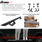 2005-2022 Toyota Tacoma Double Cab IKON V2 Black Running Boards Steel