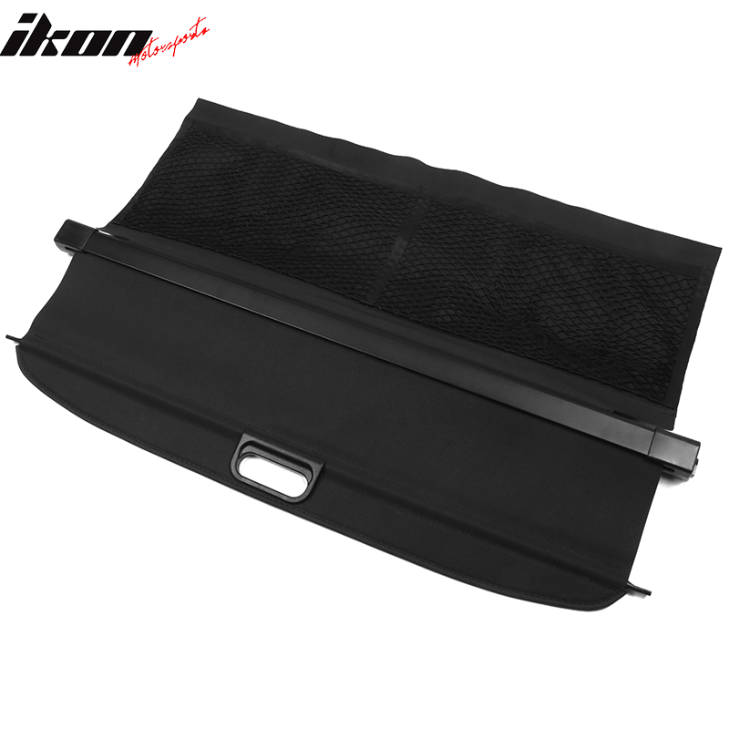 2008-2015 Smart Fortwo OE Style Black Cargo Cover Vinly Aluminum Rod