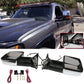 1988-1998 C1500 Tow Mirrors Power Turn Signal Arrow Lamp Chrome