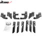2016-2022 Honda Pilot V2 Style Black Chrome Running Board Aluminum ABS