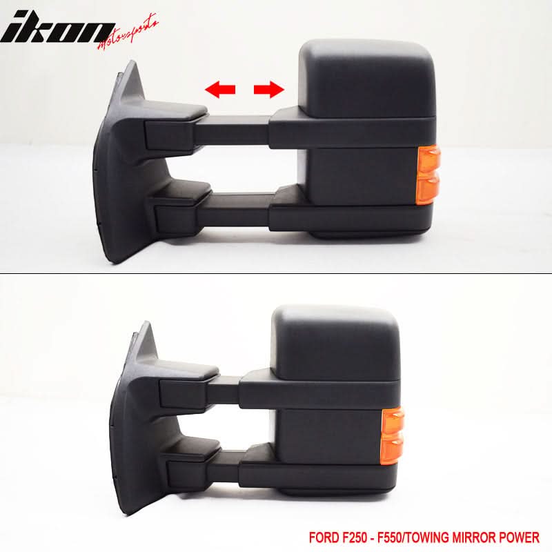 2003-2007Â Ford F250 Side View Tow Mirrors Ext Power Heated Turn Light