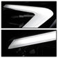 SPYDER xTune 13-16 Ford Escape 13-16 LED Light Bar Halogen Proj Headlights - Chrome (PRO-JH-FESCA13-LB-C) 9042928