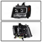 Spyder 07-14 Chevy Suburban/Tahoe V2 Projector Headlights LED Turn Sig Black PRO-YD-CSUB07V3-SB-BK 5086242