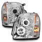 Anzo 2007-2014 Gmc Yukon Projector Headlights w/ Halo Chrome (CCFL)