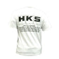 HKS White JDM Slogan T-Shirt