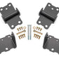 BMR Suspension BMR 78-87 G-Body Motor Mount Kit Upper & Lower Solid - Black Hammertone MM461H