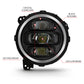 ANZO 2018-2019 Jeep Wrangler Full Led ProjectoráH.L Black 111466