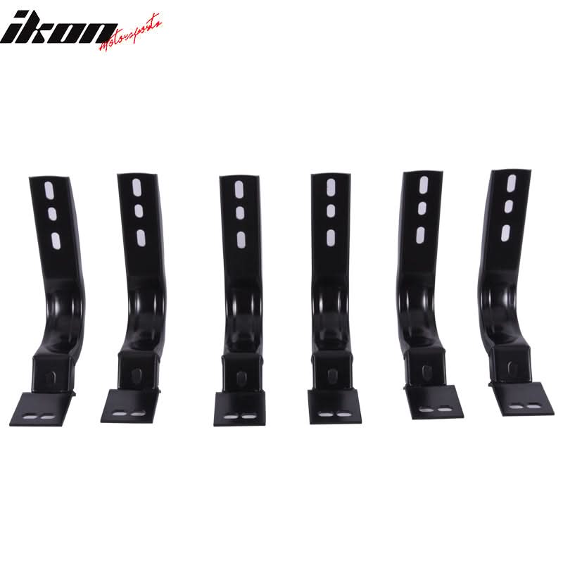 2004-2014 Nissan Titan Black Grey Running Board Bracket Aluminum
