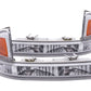 Anzo 1997-2004 Dodge Dakota Euro Parking Lights Chrome w/ Amber Reflector