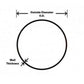 HPS Performance Products HPS 1" OD 60 Degree Bend 6061 Aluminum Elbow Pipe Tubing 16 Gauge w/ 1 1/2" CLR