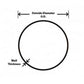 HPS Performance Products HPS 1-3/4" OD 60 Degree Bend 6061 Aluminum Elbow Pipe Tubing 16 Gauge w/ 2" CLR