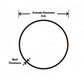 HPS Performance Products HPS 1-3/8" OD 60 Degree Bend 6061 Aluminum Elbow Pipe Tubing 16 Gauge w/ 2 1/2" CLR