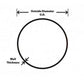 HPS Performance Products HPS 2-1/4" OD 135 Degree Bend 6061 Aluminum Elbow Pipe Tubing 16 Gauge w/ 3" CLR