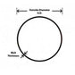 HPS 3-1/4" OD 45 Degree Bend 6061 Aluminum Elbow Pipe Tubing 16 Gauge w/ 3" CLR