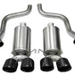 Corsa Performance Black Xtreme Axle-Back Exhaust w/Dual Black 3.5in Tips 09-13 Chevrolet