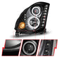 Anzo 2003-2007 Infiniti G35 Projector Headlights w/ Halo Black (CCFL) (HID