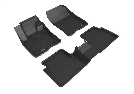 3D MAXpider 21-24 Ford Bronco Sport Kagu 1st / 2nd Row Floormats - Black L1FR14301509