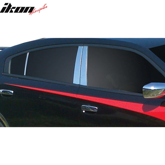 2011-2016 Dodge Charger Mirror Finish Pillar Posts Stainless Steel
