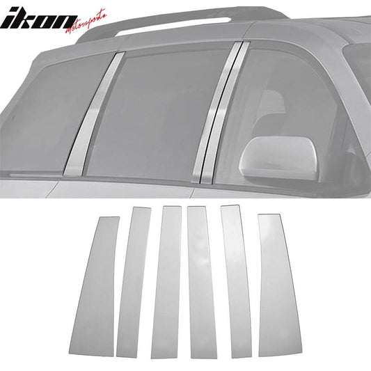 2011-2020 Toyota Sienna Pillar Posts Mirror Trim Stainless Steel 6PC