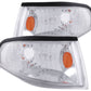 Anzo Corner Lights 1994-1998 Ford Mustang Euro Corner Lights Chrome w/Amber