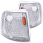 Anzo Corner Lights 1993-1997 Ford Ranger Euro Corner Lights Chrome w/ Amber