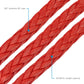 Borne Off-Road Synthetic Rope - 3/8in x 85ft - Red BNWN-SR-38-85RD