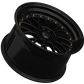 XXR 521 Wheel Black / Gold Rivets 17x7 +38 4x100,4x114.3