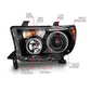 Anzo 2007-2013 Toyota Tundra Projector Headlights w/ Halo Black (CCFL)