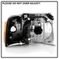 SPYDER xTune 01-03 Ford Explorer Sport 4pc OEM Style Headlights w/Corner - Black (HD-JH-FEXP01-ST-BK) 9042614