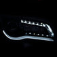 Anzo 2011-2014 Chrysler 300 Projector Headlights w/Plank Style Design Black