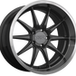XXR 527D Wheel Graphite / Machined Lip 18x9 +20 5x4.5