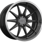 XXR 527D Wheel Graphite / Machined Lip 18x9 +35 5x4.5