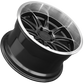 XXR 527D Wheel Graphite / Machined Lip 20x9 +20 5x4.5
