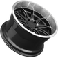 XXR 527D Wheel Graphite / Machined Lip 18x9 +20 5x4.5