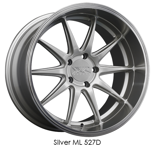 XXR 527D Wheel Silver / Machined Lip 18x9 +35 5x108