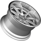 XXR 527D Wheel Silver / Machined Lip 20x10.5 +20 5x4.5