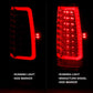 ANZO 2007-2014 Chevy Tahoe LED Taillight Plank Style Chrome With Red/Clear Lens 311323