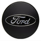 Ford Racing Car Black and Chrome Wheel Cap M-1096K-BCC